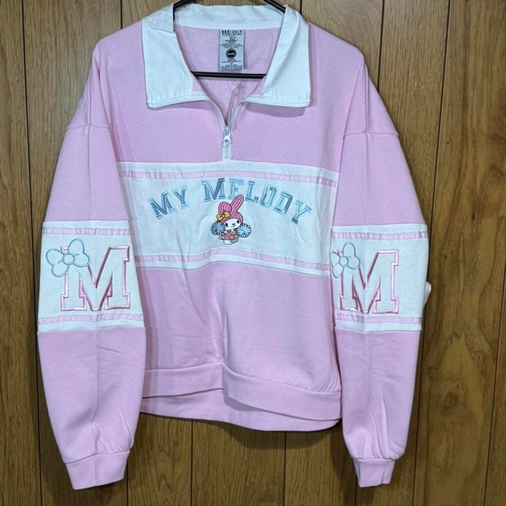 Pink My Melody quarter‎ zip sweatshirt Size 2XL NWT